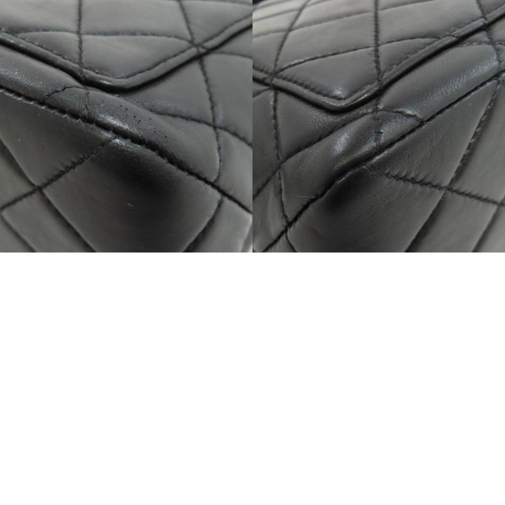CHANEL Black Lambskin Leather Shoulder Bag - Picture 9 of 9